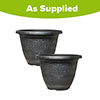 Silver Round Laurel Planters Silver Round Laurel Planters