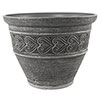 Heart Round Planter 40cm Dark Granite
