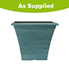 April Indigo Green Square Planter April Indigo Green Square Planter