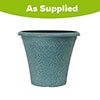 April Indigo Green Round Planter April Indigo Green Round Planter