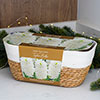 White Hyacinth Indoor Basket