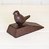 Cast Iron Door Wedge with Bird Decoration
