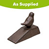 Cast Iron Door Wedge with Bird Decoration