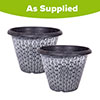 Wicker Textured Planters