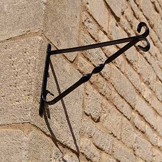 Pair of 30cm 12in Hanging Basket Wall Brackets