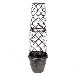 'Empire' Round Tower Pot & Trellis