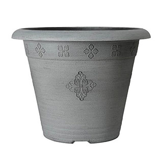 Silver 'Medley' Round Planter