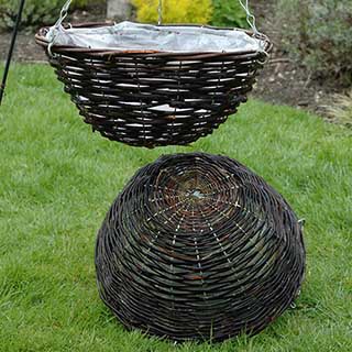 Set of 4  x 14' Rattan Hanging Baskets