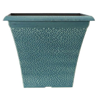 April Indigo Green Square Planters