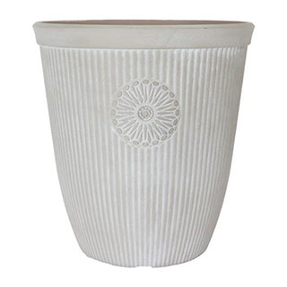 Somerville Tall Pebble White Planter