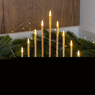 Gold CandleBridge - 9 LED Lights