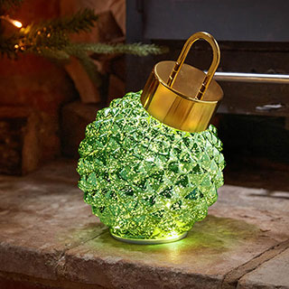 InLit Spinning DecoBauble - Emerald Green