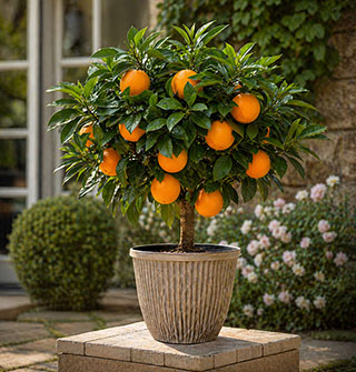 Large Citrus Orange Tree