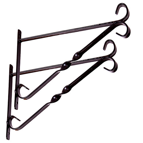 Pair of 30cm 12in Hanging Basket Wall Brackets Pair of 30cm 12in Hanging Basket Wall Brackets