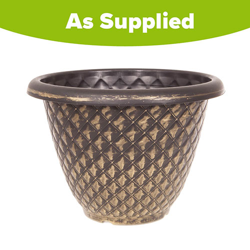 Black and Gold Pinecone Planter Black and Gold Pinecone Planter