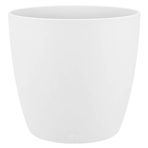 Elho White Plastic Houseplant Pot Cover 16cm Elho White Plastic Houseplant Pot Cover 16cm