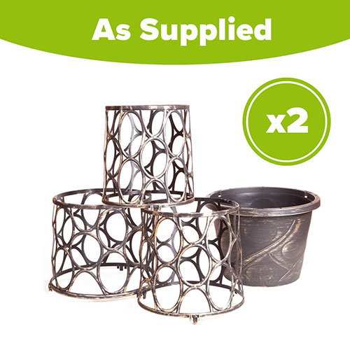 Tower Planters with Trellis Frames Tower Planters with Trellis Frames