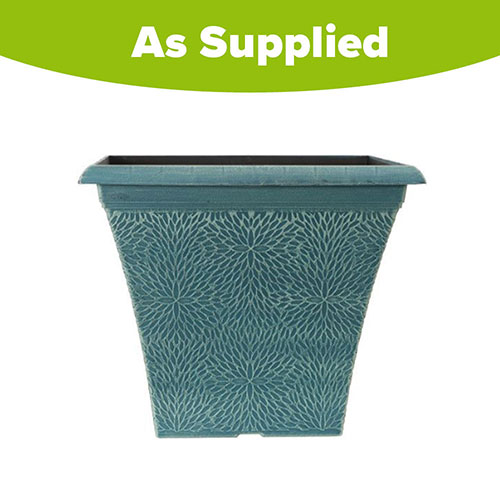 April Indigo Green Square Planter April Indigo Green Square Planter