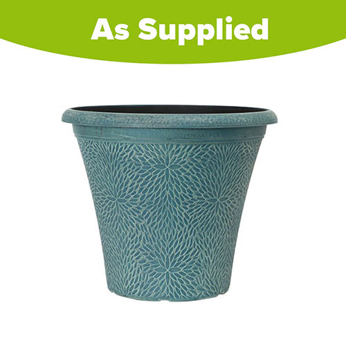 April Indigo Green Round Planter April Indigo Green Round Planter