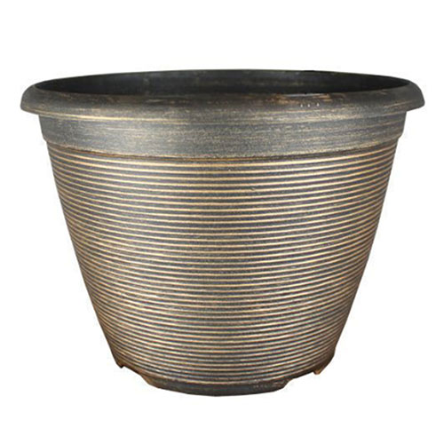 Helix Black Bronze Planter