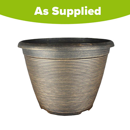 Helix Black Bronze Planter Helix Black Bronze Planter