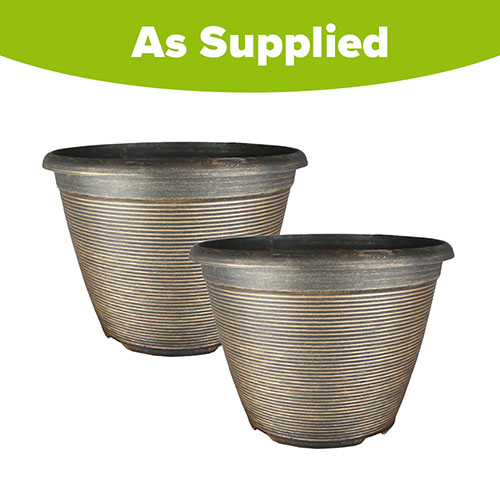 Helix Black Bronze Planter Helix Black Bronze Planter