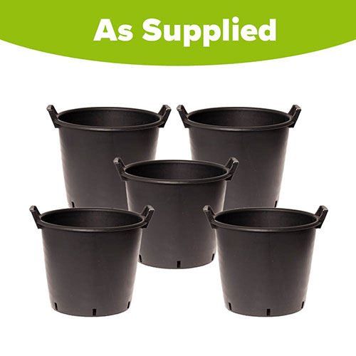 5 x Heavy Duty Pots 40cm 5 x Heavy Duty Pots 40cm