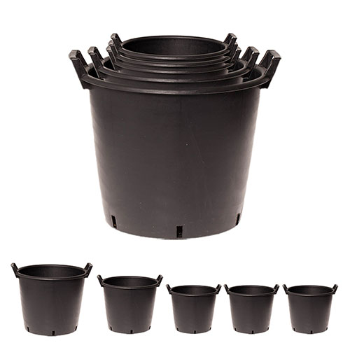 Nest of Five Heavy Duty Pots