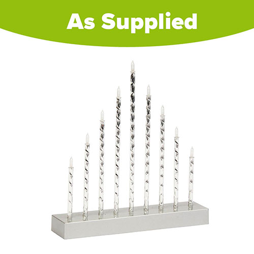 Silver CandleBridge - 9 LED Lights Silver CandleBridge - 9 LED Lights