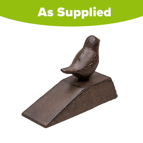 Cast Iron Door Wedge with Bird Decoration Cast Iron Door Wedge with Bird Decoration