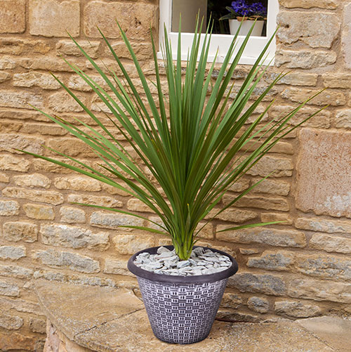 Wicker Textured Planters Wicker Textured Planters